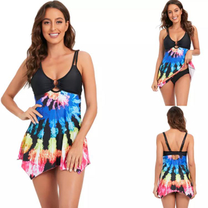 Colorful Women Tankini Beachwear