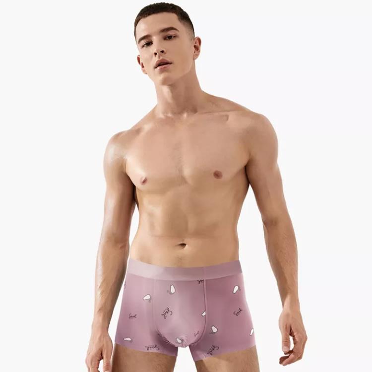 Printing Seamless Breathable Mens Boxer Shorts